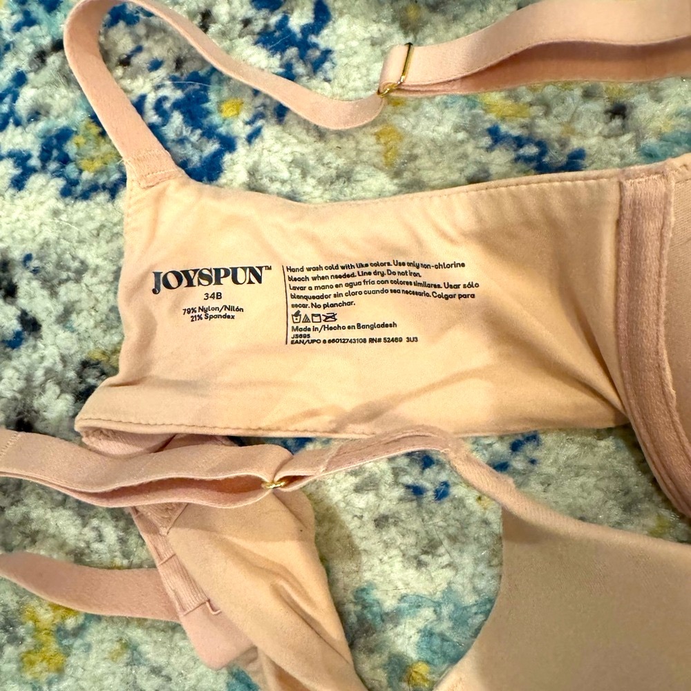 Chic Lace and Smooth Women's Bra Set - Black and Pink - Picture 4 of 7